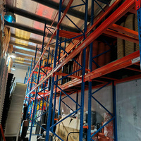 Schwerlast-Stahlregalsystem ohne Schrauben für Paletten, Saudi-Arabien VAE, 6m Industrielagerregal, 2 Tonnen pro Ebene, Lager-Gabelstapler