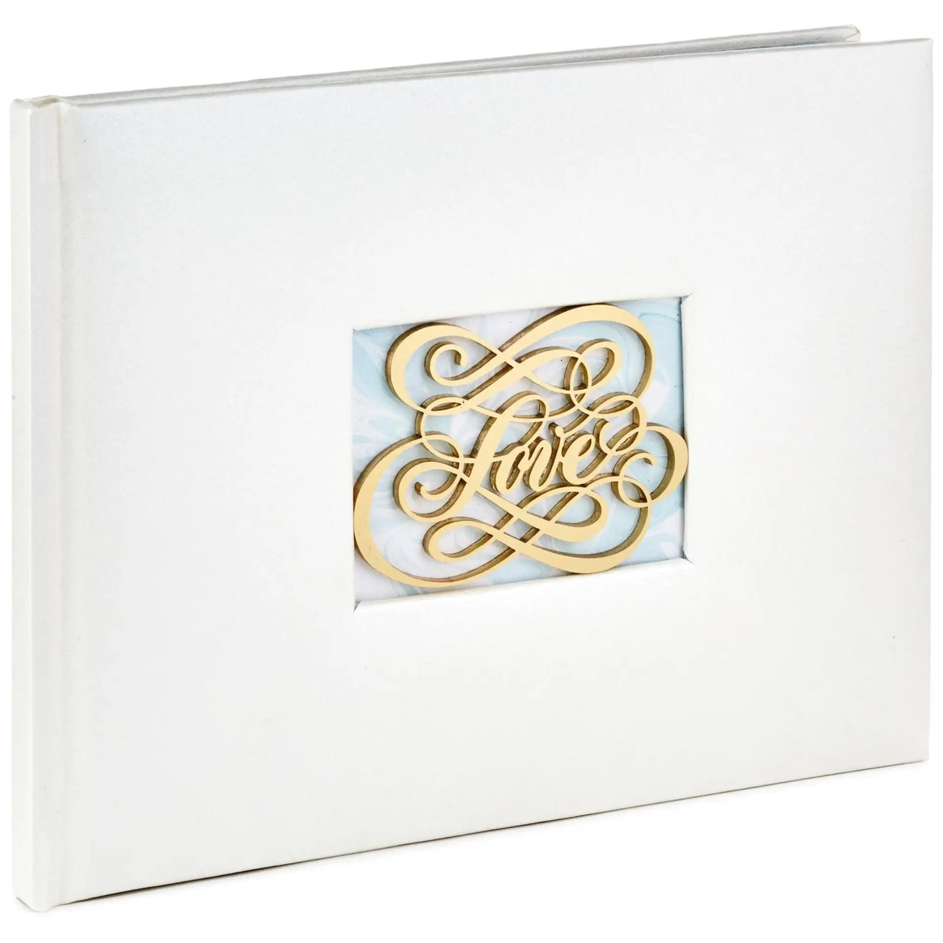 Customized Cover with Photo Frame Hardcover Thread Binding Lay Flat Funeral Guest Book
