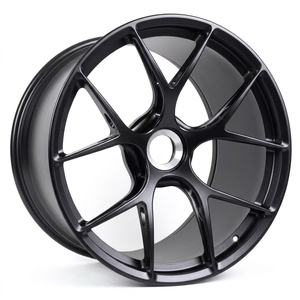 Rines Forjados de Malla Estilo FI-R de 20-21 Pulgadas, 5x130 5x112, Negro Mate para Porsche GT2 <span class=keywords><strong>RS</strong></span> 911 Turbo S <span class=keywords><strong>GT3</strong></span> <span class=keywords><strong>RS</strong></span> - Product Image 3