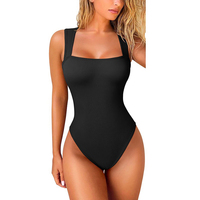 Damen Sexy Nahtloser Kurzarm-Body aus Strick für Fitness, Yoga und Training – Hochelastischer Sport-Jumpsuit