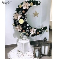 Arbre de décoration artificiel en forme de croissant de lune de 4 pieds, 5 pieds, 6 pieds, décoration d'arbre de lune pour l'Aïd, arbre de lune du Ramadan