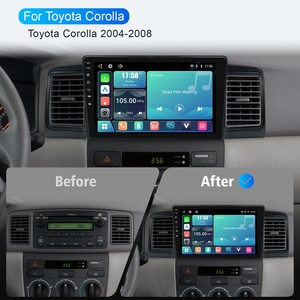 Autoradio Linux 9 pouces Rhythm avec prise en charge de la caméra AHD, radio FM, réglage de l'égaliseur, CarPlay sans fil, Android Auto pour <span class=keywords><strong>Toyota</strong></span> <span class=keywords><strong>Corolla</strong></span> 2004-2008 - Product Image 2