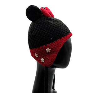 LANDBAS LUH-15822 Taiwan Supplier Children Sport Knitting Beanie Female Fashion Style 54-56 Cm Winter Plain Knit <b>Cable</b> 77% - Product Image 1