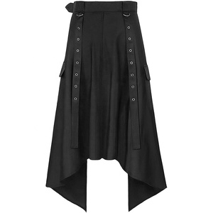 Falda Negra Estilo Steampunk Gótico Vintage Victoriano, Disfraz Gitano Hippie Punk Urbano - Product Image 4