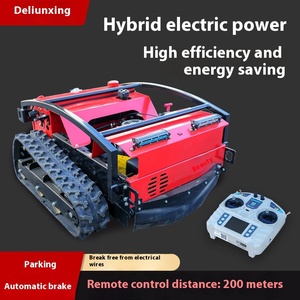 Robot tondeuse intelligent 24V télécommandé, machine de désherbage à essence quatre temps pour l'entretien des vergers et l'utilisation DIY en usine S - Product Image 4