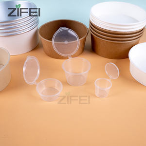 Tazas de <span class=keywords><strong>Salsa</strong></span> PP reutilizables para restaurante, recipientes de pudín desechables de 2 oz para comunión con tapas, venta al por mayor - Product Image 2