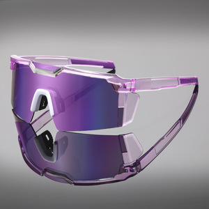 Gafas de Sol Deportivas Unisex para Exteriores, Resistentes al Viento, con Media Montura, Lentes de PC, Protección UV400, para Ciclismo, Conducción - Product Image 2