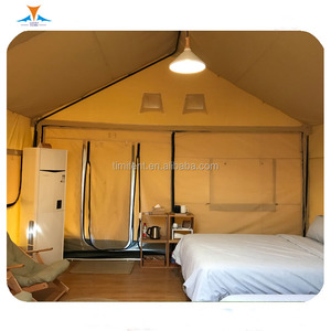 Outdoor Dubbele Lagen Dak Pvc/Cava Materiaal Luxe Glamping Hut Tent Gebruikt Voor Kamp - Product Image 6
