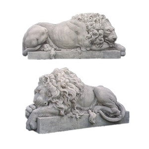 Estatua De León <span class=keywords><strong>indio</strong></span> tradicional de estilo personalizado, estatua de molde de León, León tumbado para aplicación de Villa - Product Image 6
