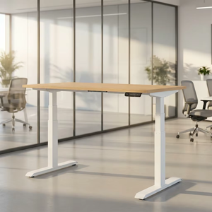Cadre de bureau électrique à double moteur, 3 niveaux, réglable en <span class=keywords><strong>hauteur</strong></span>, pour un travail sain et efficace - Product Image 1