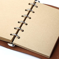 6 Ring Binder Planner Notebook Lose blatt bindung PU-Leder Guangzhou Offsetdruck Leder Journal PU Softcover 80 Blatt
