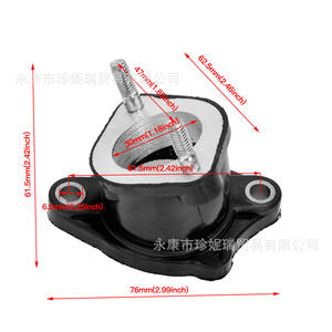 Zhen Nirui CG250 30mm <b>Intake</b> Pipe Rubber Connector For PZ30 Carburetor <b>Motorcycle</b> <b>Air</b> <b>Intake</b> Upper Replacement Part - Product Image 2
