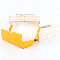 Caja para Hot Dogs Ecológica y Reciclable, con Logotipo Personalizado Impreso, Resistente a la Grasa, Contenedor Desechable para Comida Rápida, China