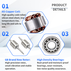 AC điện cảm ứng không đồng bộ ba Siemens Mini Gear 3 tốc độ điều khiển điện hộp Số động cơ giai đoạn duy nhất - Product Image 5