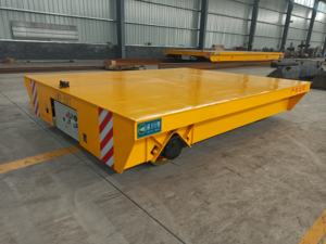 עגלת העברה נטולת מסילה המופעלת על ידי סוללה להובלת חומרי עבודה בסדנה - Product Image 4