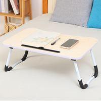 Table pliante en bois pour ordinateur, table de bureau pour dortoir d'étudiant