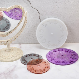 Moule à horloge en silicone époxy avec chiffres romains et constellations, artisanat en résine DIY, décoration murale pour la maison - Product Image 2