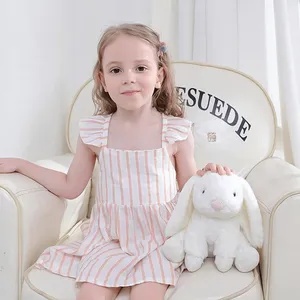 Peluche lapin mignon à longues oreilles, abricot, en coton PP, cadeau unisexe réconfortant, 31-50cm - Product Image 3