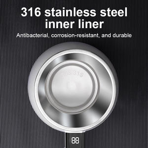 Vaso Mezclador Inteligente con Pantalla de Temperatura, de Acero Inoxidable 316, para Café/Milkshake/Proteínas, con Agitación Magnética Automática, Eléctrico y Portátil - Product Image 5