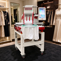 Machine à broder multi-aiguilles 360x510mm pour t-shirts avec contrôle USB facile pour le marquage de vêtements