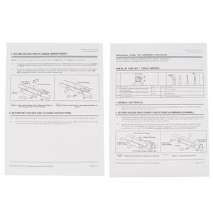 काले डिलक्स संदेश धारक स्टेनलेस स्टील बढ़ते शिकंजा और पागल के साथ क्लब कार गोल्फ गाड़ी के लिए 101808301 101808302 - Product Image 3