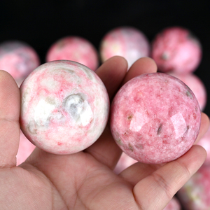 Wholesale Hand Polished Pink Zoisite Sphere <b>Crystal</b> Healing Stone Sphere <b>Ball</b> for Fengshui Decoration - Product Image 5