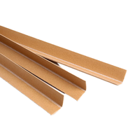 Protector de Esquinas en Forma de U de Madera Premium para Puertas y Ventanas, Embalaje de Operación Rápida, Protector de Bordes Seguro, Resistente a la Humedad, Reciclable