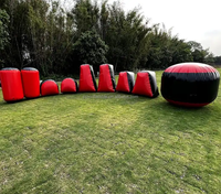 Solution de terrain bon marché chasse cible mur de tir CS jeu de tir tactique nxl bunkers gonflables de paintball ensemble