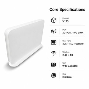 Hot Selling AX3000 XGPON EPON ONU <b>Router</b> 10G WiFi6 Optical Modem 4GE For FTTR FTTH - Product Image 2