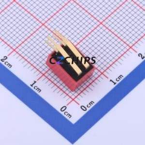 KH-BM2.54-2P-W DIP Switch Through hole Component (THT) Switch Flat Toggle, Raised Type 2 PC Pin 2.54mm - Product Image 2