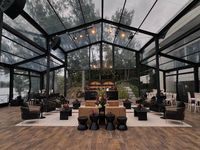 Tente de mariage de luxe en PVC transparent avec structure en alliage d'aluminium, tente de réception extérieure transparente pour événements