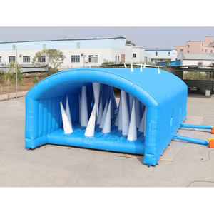 Thương Mại Big <span class=keywords><strong>Tunnel</strong></span> Tent Người Lớn Inflatable <span class=keywords><strong>Obstacle</strong></span> <span class=keywords><strong>Course</strong></span> Với Cones Trụ Cột Cho Màu Sắc Ngoài Trời Chạy Phiêu Lưu - Product Image 1