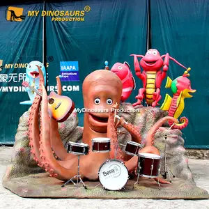 My Dino AA019 Park Decoration Entertainment Animatronic Cartoon Animals Octopus <strong>Band</strong> - Product Image 1
