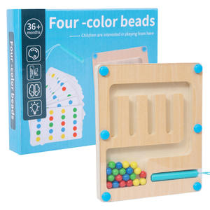 Labirinto in Legno con Pallina Rotolante, Gioco Educativo per <span class=keywords><strong>Bambini</strong></span> dai <span class=keywords><strong>3</strong></span> ai 7 <span class=keywords><strong>Anni</strong></span>, Puzzle per lo Sviluppo del Pensiero e dell'Attenzione - Product Image 1