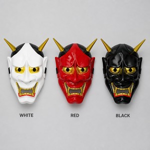 Máscara Japonesa Hannya de Resina para Cosplay, Halloween, TV y Cine, Estilo Tradicional del Siglo XVIII, Demonio Oni con Cuernos Blancos y Dorados, Accesorio para Fiestas - Product Image 5