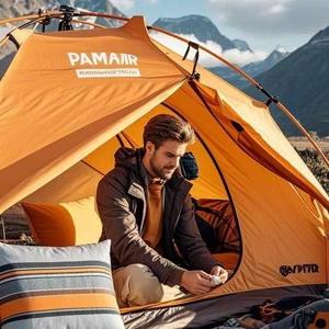 Tente de camping instantanée automatique, imperméable, portable, pour le camping en plein air, en parc ou en zone sauvage, équipement de camping pour 4/5/6 personnes, camping familial - Product Image 6