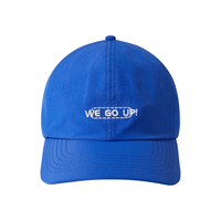 Gorra de Béisbol de Nailon de Color Azul Klein de Moda, Gorra Deportiva para Hombre con Logotipo Bordado Personalizado