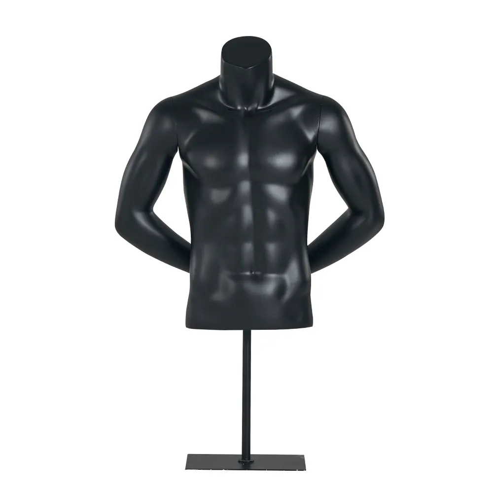 Cheap Glossy Fashion Mannequin Half Body For Clothes Display Man