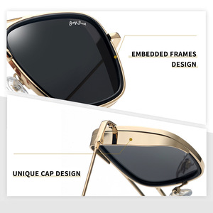 Gafas de sol Gentle Monster 2001 unisex con lentes TAC, protección UV400, montura metálica, color dorado y plateado - Product Image 5