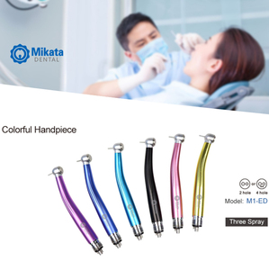 2/4 agujeros tres pulverizadores, Instrumentos dentales de manzana, pieza de mano dental colorida, turbina, pieza de mano de alta velocidad para dentista - Product Image 4