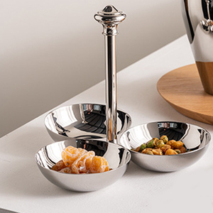 Plateau de rafraîchissement en acier inoxydable pour la maison moderne européenne Ornements de fruits créatifs-Assiette pour les collations de <span class=keywords><strong>table</strong></span> à café - Product Image 2