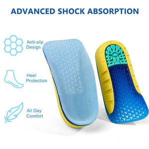 OEM <b>Heel</b> Lift Height Increase Plantar Fasciitis Achilles Tendonitis <b>Heel</b> Spurs Pain Relief Elevator <b>Heel</b> <b>Insert</b> TPE Half Insole - Product Image 2