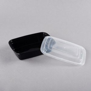 Nhà sản xuất tùy biến 650ml 1000ml Bento trưa kín tái chế PP hình chữ nhật thực phẩm container với nắp - Product Image 5