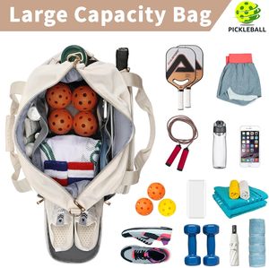 Sport Oxford Cloth <strong>Pickleball</strong> Paddle Carry Bag With Shoe Compartment Court Duffle Ladies Racquet Pickle Ball Racket Tote Bagomen - Product Image 2