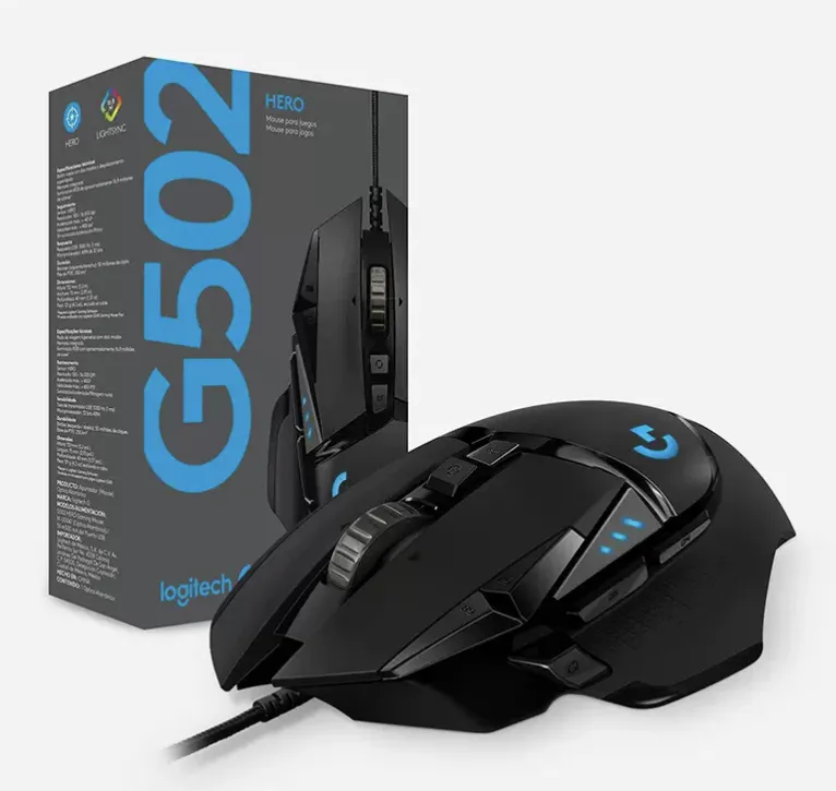 मूल Logitech G502 हीरो 16000DPI वायर्ड गेमिंग माउस G502 G502X वायरलेस Logitech माउस