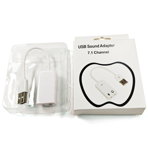 <span class=keywords><strong>Tarjeta</strong></span> <span class=keywords><strong>de</strong></span> <span class=keywords><strong>Sonido</strong></span> USB Económica OEM 2.0 Virtual 7.1 Canales, Blanca, <span class=keywords><strong>Externa</strong></span>, con Conector <span class=keywords><strong>de</strong></span> 3.5 mm, USB a Jack - Product Image 1
