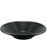 Bac à or flexible en plastique de 35 cm pour la prospection, l'extraction de sable de rivière, le lavage et le dragage – Outil d'extérieur toutes saisons