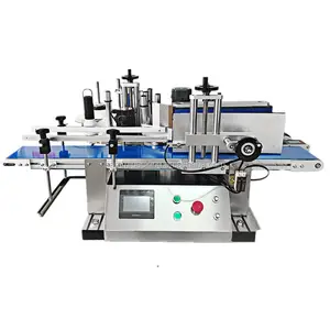 Hot sale Desktop automatic round bottle labeling machine adhesive sticker labeler for round jar small bottle