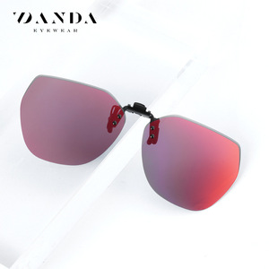 Lunettes de soleil à clipser Danda, verres polarisés TAC, protection UV380, monture ovale légère pour homme, pour la conduite, les sorties, le cyclisme - Product Image 2