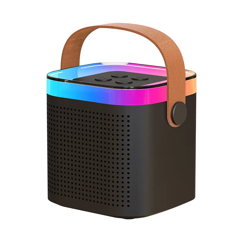 Musical portátil último pequeño USB hogar pequeño altavoz pequeño al aire libre portátil Karaoke micrófono Audio todo en uno micrófono Subwoofer